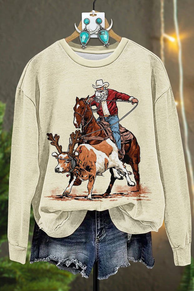 Cowboy Rodeo Christmas Sweatshirt