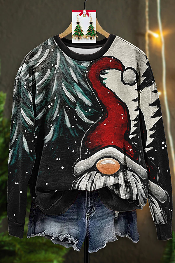 Beautiful Santa Claus Painting Sweatshirt