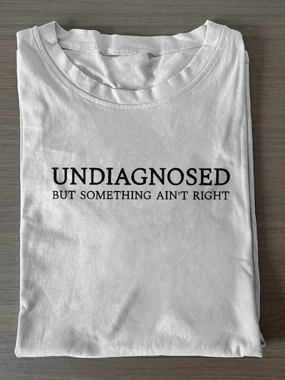 Unisex Undiagnosed Print Casual Short Sleeves T-Shirt