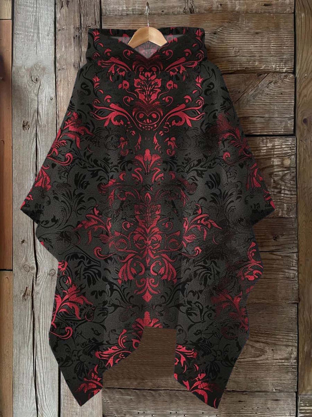 Gothic Romance Art Print Hooded Warm Shawl